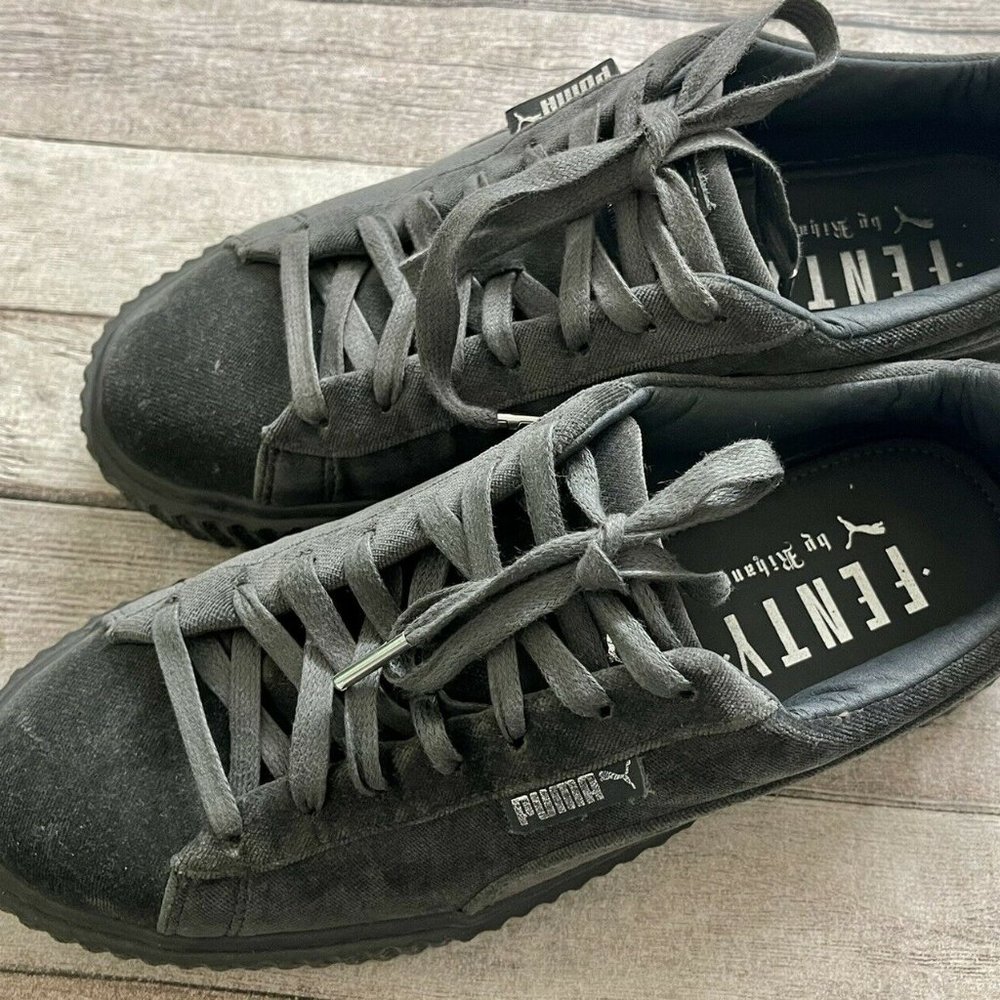 Rihanna x PUMA Fenty Creeper Glacier Gray Velvet Women's Shoes Size US 9
